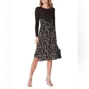 Thakoon Collective Floral Twist Midi Dress